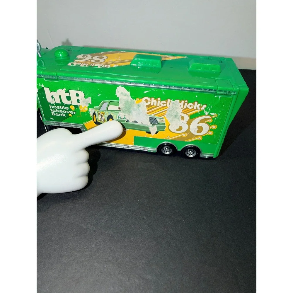 Disney Pixar Cars Mattel Chick Hicks Hauler Truck Trailer Green hTB 86